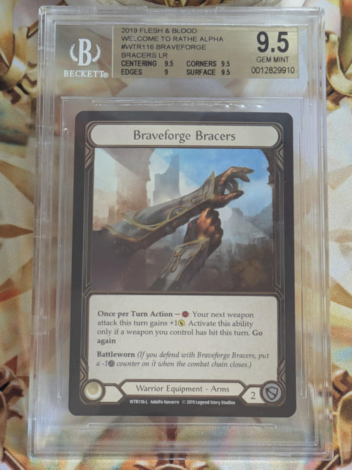 Braveforge Bracers Cold Foil BGS 9.5